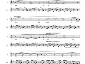 Freezing Snow - for marimba and voice