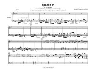 Spaced In – for solo marimba