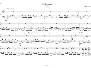 Dedication – for solo marimba